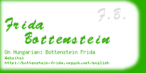 frida bottenstein business card